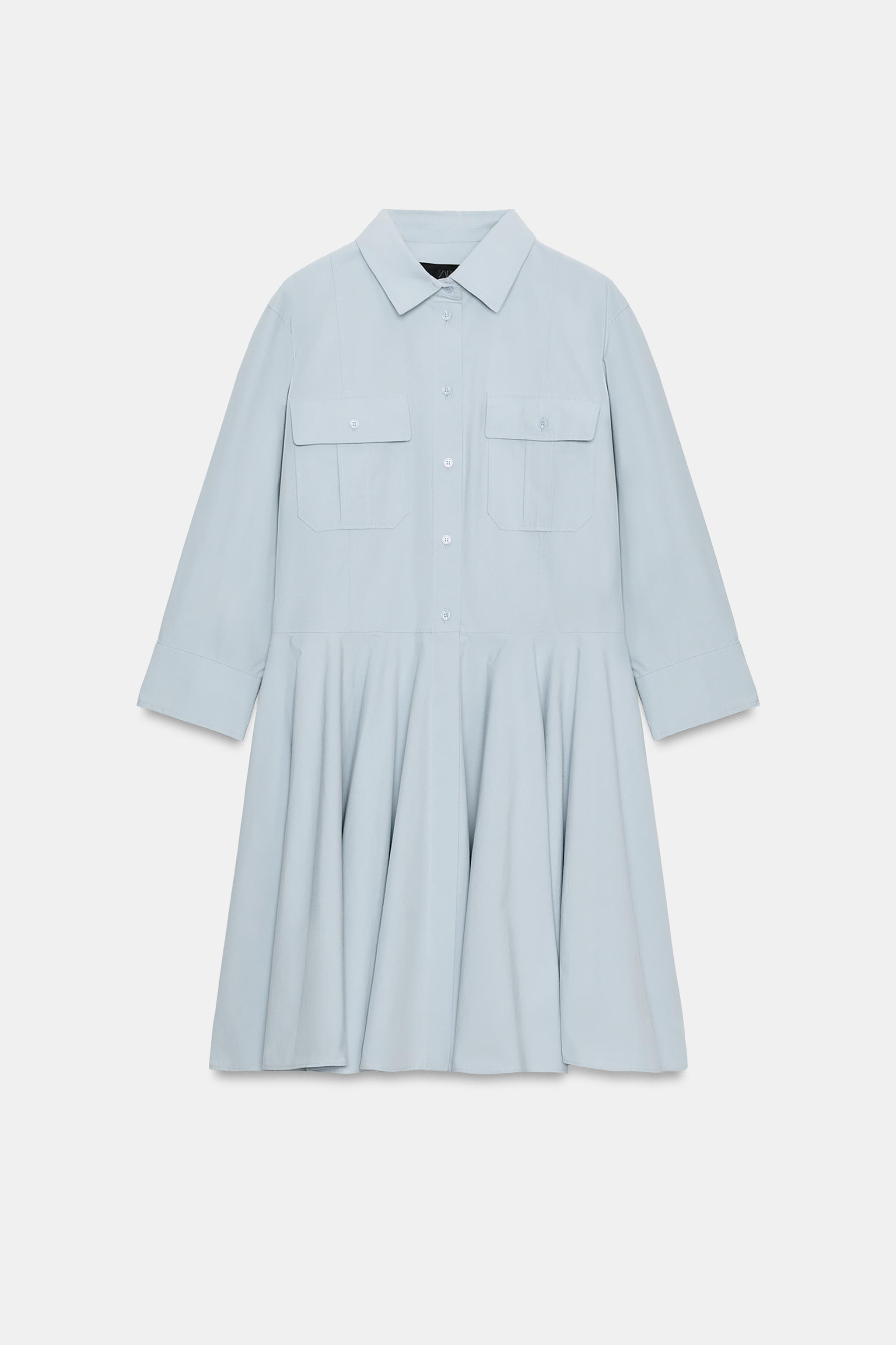 ROBE CHEMISE PLISSÉE ZW COLLECTION